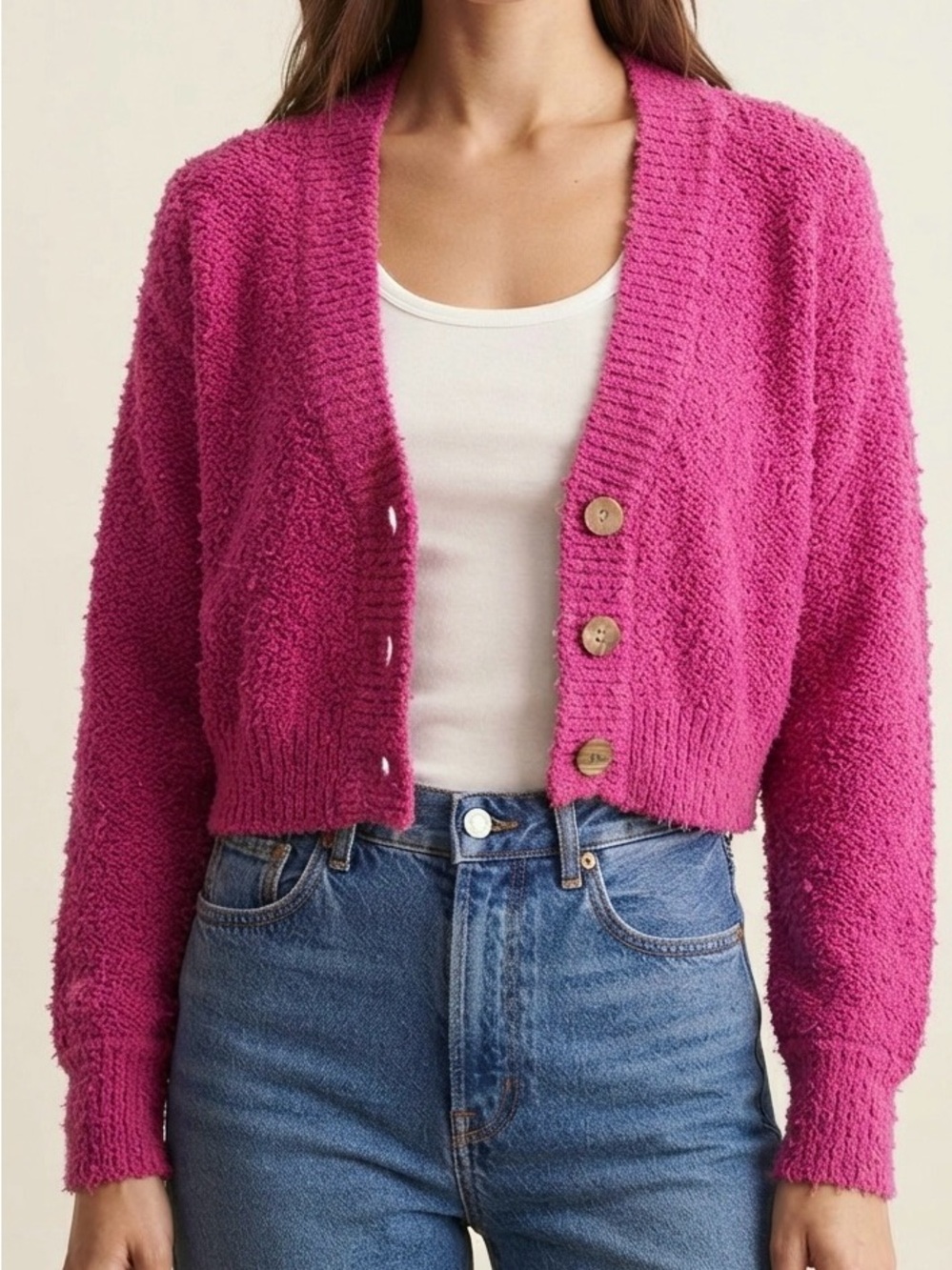 Free People We The Free Cropped Cardigan Size XS